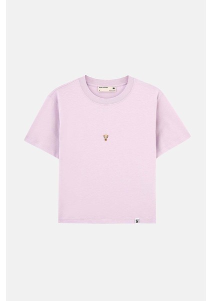 Zürafa Light-Weight Kadın T-Shirt - Lila