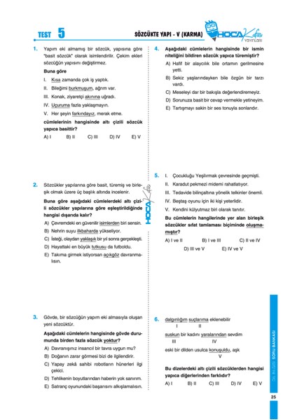 2026 Dil Bilgisini Kafala Tamamı Çözümlü Soru Bankası