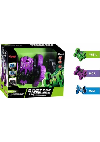 Hg6-03 Kumandalı Şarjlı 2.4 Ghz 6 Teker Akrobat Araba