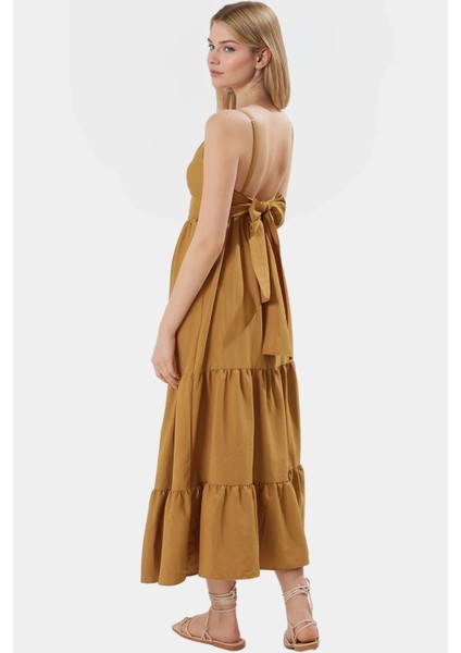 Yazlık Maxi Elbise Nefes Alan Dokuma Kumaş Rahat Skater Kalıp Profesyonel Görünüm modelleri