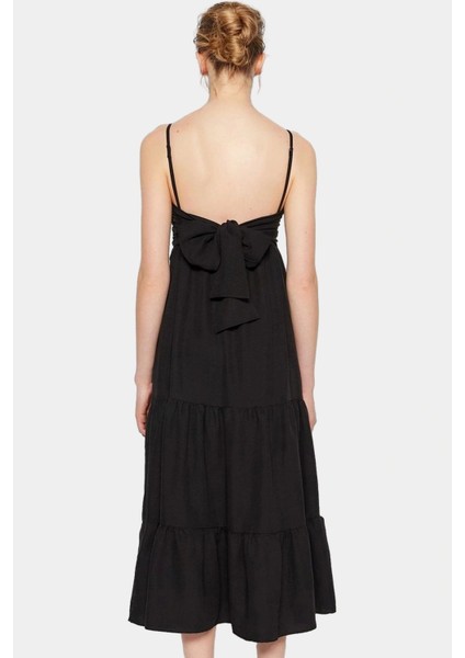 Yazlık Maxi Elbise Nefes Alan Dokuma Kumaş Rahat Skater Kalıp Profesyonel Görünüm modelleri