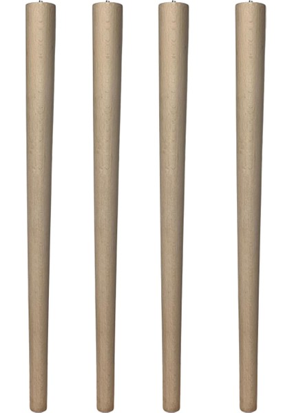 Ham 60 cm Konik Ahşap Mobilya Ayağı – 4 Adet (Masa, Konsol, Sehpa, Tv Ünitesi Için – Bağlantı Aparatları ve Vidalar Dahil) fiyatları