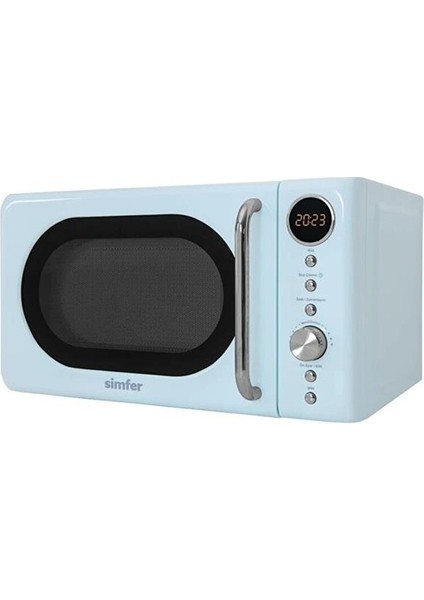SK-4606 Solo Mikrodalga Fırın 20 L Retro Mavi Dijital Saat fiyatları