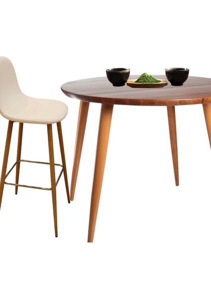 70 cm Ahşap Açık Meşe Konik Masa ve Mobilya Ayağı Boyalı (4 Adet) Aparatlar Dahil Kalinlik 5.5 cm modelleri