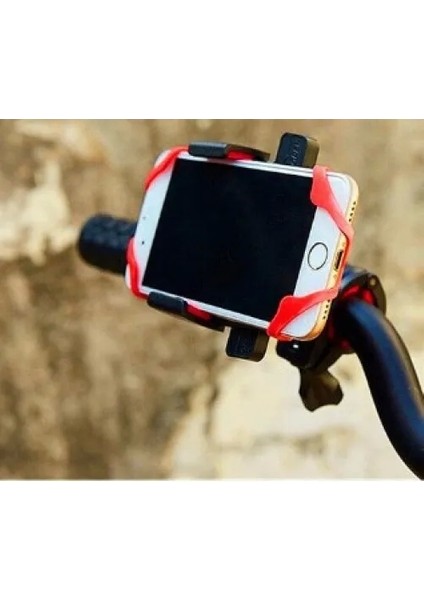 Lastik Destekli Standlı Bisiklet Telefon Tutucu modelleri