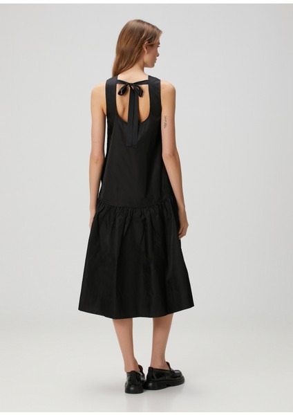 Duchesse Siyah Midi Elbise fırsatları