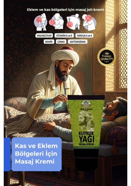 Kuyruk Yağı Mucizesi Vücut Diz İskelet İçin Masaj Kremi 50 ml