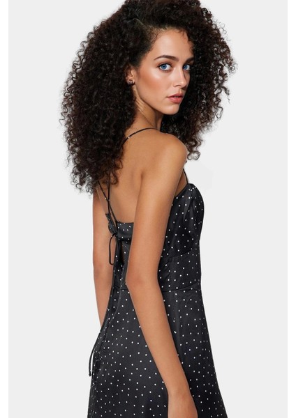 Şık Leopar Desenli Midi Elbise Yaz Için Mükemmel Özenle Seçilmiş Yüksek Kalite