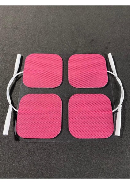 Pembe Tens Elektrod Pedi 5x5 Cm, 20 Adet, Güçlendirilmiş ve Yapışkanlı Kumaş, 5 Paket modelleri