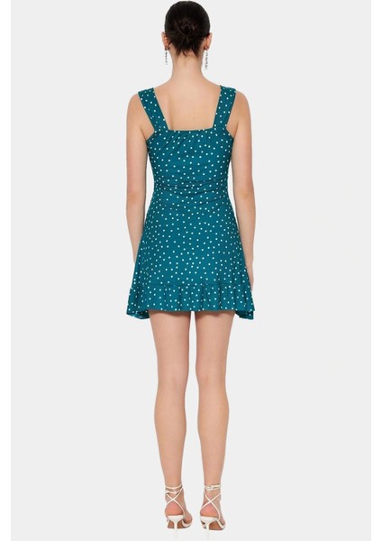 Yazlık Kadın Elbisesi Rahat Şık ve Nefes Alabilir Polyester Mini Elbise Kaliteli Işçilik