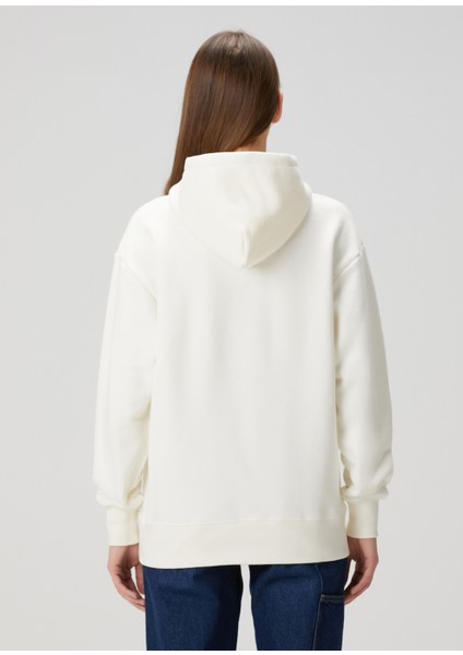 Chez Valentino Beyaz Kapüşonlu Sweatshirt fırsatları