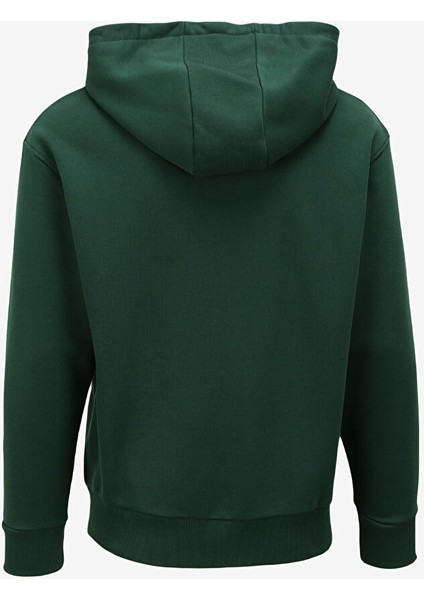 Kapüşon Yaka Koyu Yeşil Erkek Sweatshırt 23IU1M0E014P417_FELPA fiyatları