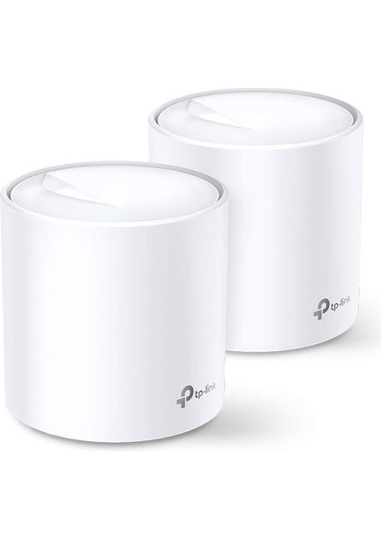 Deco X60(2-PACK), AX5400 Mbps, 1 Ghz Dört Çekirdekli Cpu, Wpa3, Ofdma ve Mu-Mimo, 150 Cihaza Kadar Bağlantı, 490 M²&apos;ye Kadar Kapsama, Mobil Uygulama ile Kolay Kurulum, Wi-Fi 6 Mesh Sistemi
