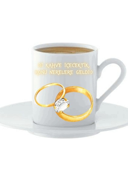2li Fincan Takımı Alyans ve Söz Baskılı 90ML fiyatları