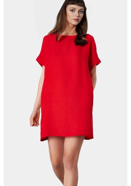Aerobin Dokuma Mini Elbise Rahatlık ve Şıklık Bir Arada Rahat Şık Uzun Ömürlü Özenle Seçilmiş modelleri