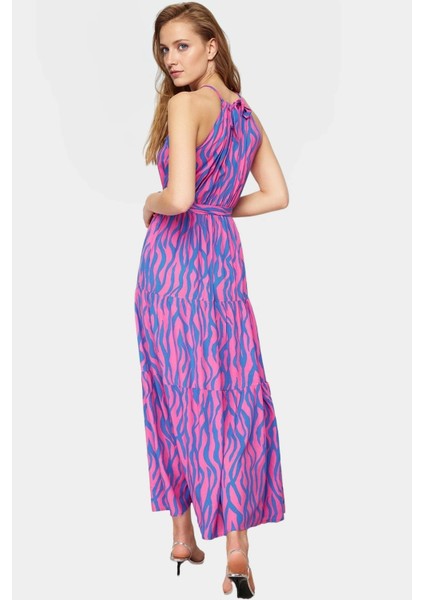 Kolsuz Halter Yaka Çok A Line Maxi Elbise Yaz Için Şık ve Rahat Modern Stil Yüksek Kalite fiyatları