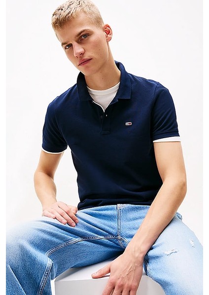 Erkek Tjm Slim Fit Polo T-Shirt - Lacivert fırsatları