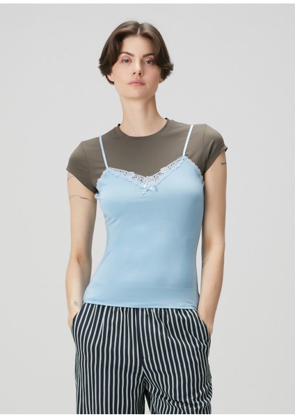 Gri Mavi T-Shirt