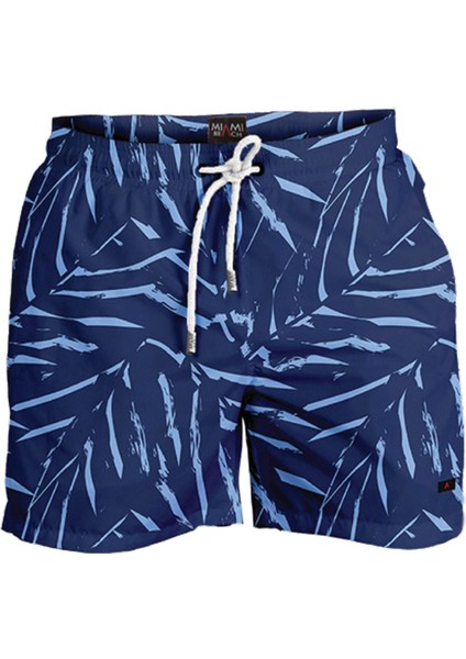 Büyük Beden Su Itici Özellikli Dijital Baskılı Erkek Plaj Deniz Şort Mayo - 273-LACIVERT fırsatları