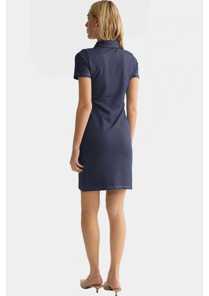 Pamuklu Bodycon Mini Elbise Polo Yaka Örme Kumaş Rahat Kalıp Konforlu Kesim Uzun Ömürlü fiyatları