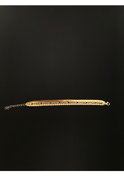 3'lü Çelik Gold Bileklik Seti fırsatları