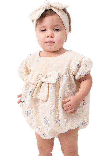 Müslin Kız Bebek Tulum