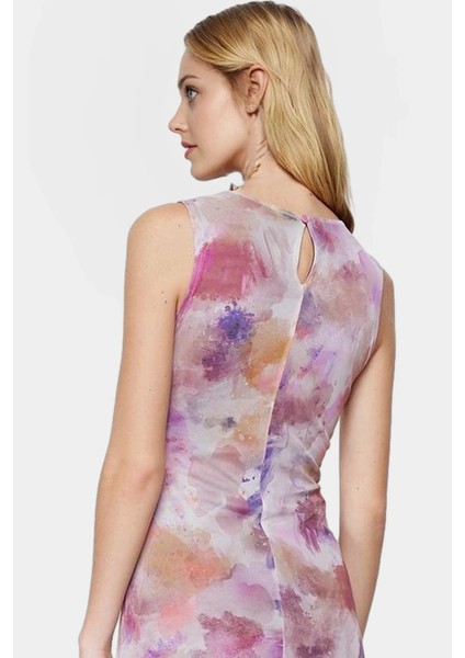 Esnek Örme Maxi Elbise Çiçek Desenli Astarlı Bodycon Özel Tasarım Premium Kalite Uzun Ömürlü modelleri