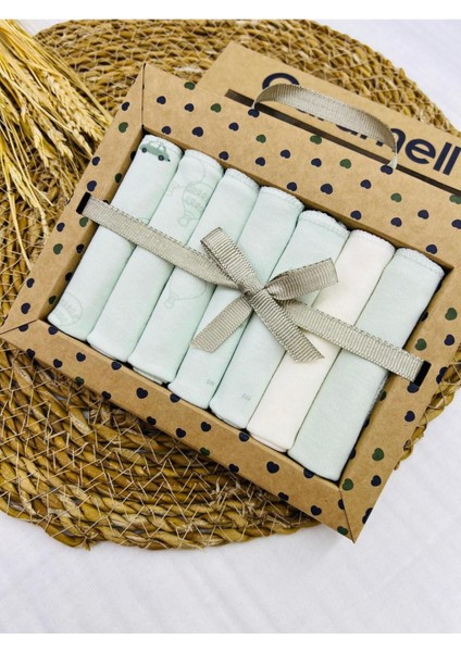 Uçan Balon Desenli Penye Bebek Ağız Mendili 7'li 2025