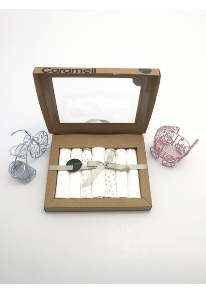 Llama Kids Organik 7'li Bebe Ağız Mendili - Ekru