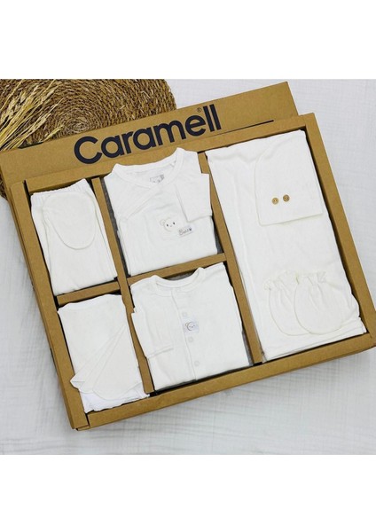 Jakarlı Yazlık Ayı Desenli 10'lu Hastane Çıkışı Zıbın Seti (Yenidoğan) 2025