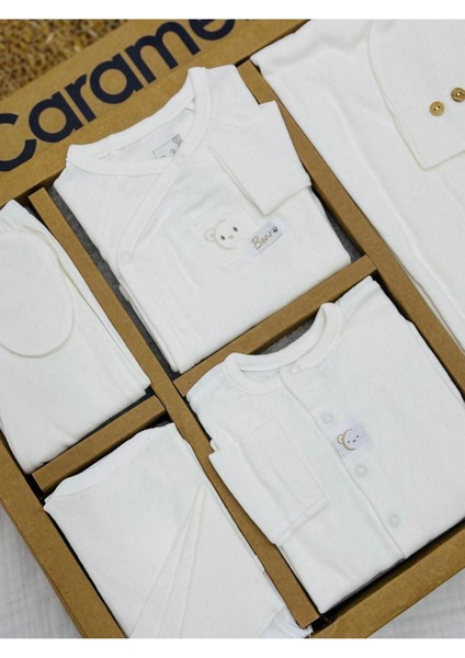 Jakarlı Yazlık Ayı Desenli 10'lu Hastane Çıkışı Zıbın Seti (Yenidoğan) 2025 fiyatları