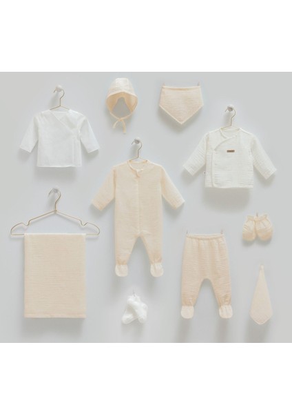 Müslin 10'lu Set (Yazlık) Hastane Çıkışı Zıbın Seti modelleri