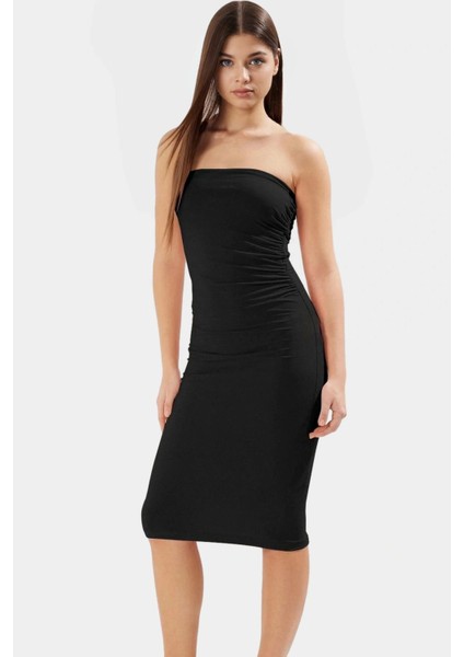 Şık Bodycon Elbise Esnek Örme Kumaş Midi Boy Yaz Mevsimi Özenle Seçilmiş Yüksek Kalite fiyatları