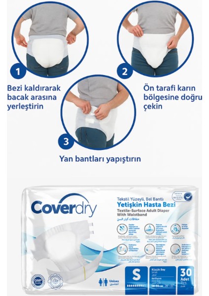 Bel Bantlı Hasta Bezi Small 30'lu 6 Paket fiyatları