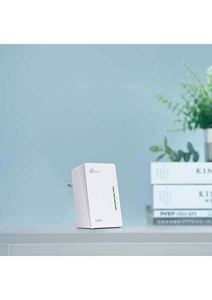 TL-WPA4220 AV600 Wi-Fi N300 Wi-Fi Güç Hattı (600 Mbit/sn Maksimum Powerline, 300 Mbit/sn Wlan 2.4 Ghz, Tüm Powerline Adaptörleriyle Uyumlu, 1 Parçalı), Beyaz
