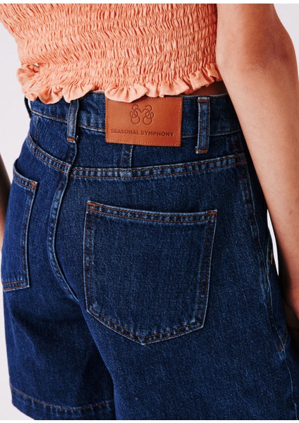 Alto Lacivert Kadın Denim Şort modelleri