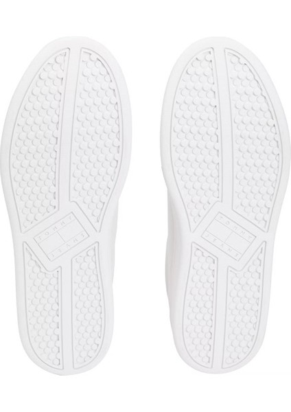 Erkek Tommy Jeans Archıve '98 Leather Sneakers - Beyaz fırsatları
