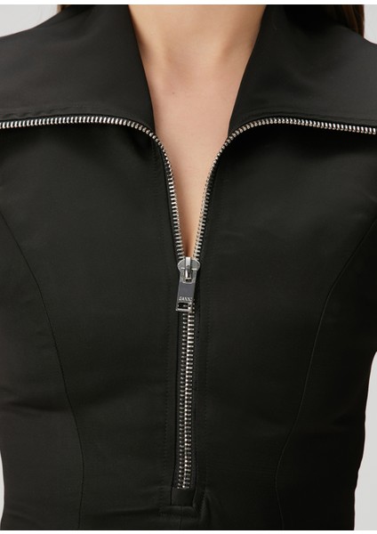 Siyah Organza Etekli Midi Elbise indirimleri