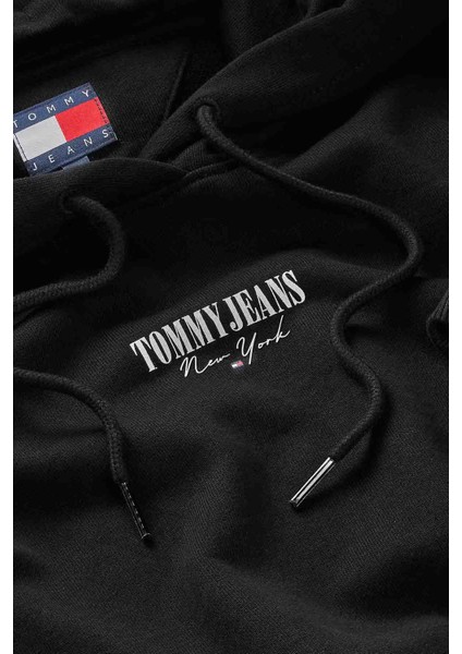 Kadın Essential Logo 2 Kapüşonlu Sweatshirt - Siyah fiyatları