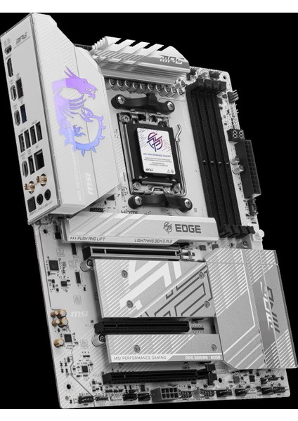 Msı Mpg B850 Edge Tı Wıfı Am5 Ddr5 8400MHZ(OC) HDMI 4x M.2 USB 10GBS 5g Lan Wı-Fı 7 Atx