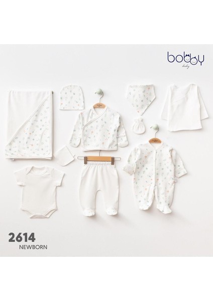 Desenli 10 Parça Hastane Çıkışı (Yenidoğan) Zıbın Seti