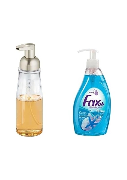 Bosphorus Homi Akri̇li̇k Sivi Sabunluk ve 1 Adet 400 ml Sivi Sabun Okyanus Kokulu