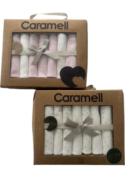 Caramell 7li Ağız Silme Mendili 2 Paket