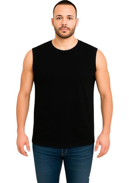 Erkek Oversize Sıfır Kollu T-Shirt S-M-L-Xl-2xl