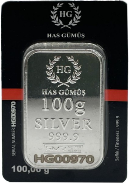 100GR (999.9) Külçe Gümüş
