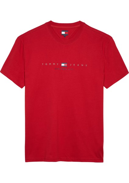Erkek Tjm Reg Flag Linear Ss Tee Ext T-Shirts - Kırmızı