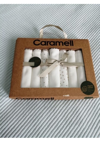 5087 Organik 7'li Bebe Ağız Mendili - Ekru fiyatları