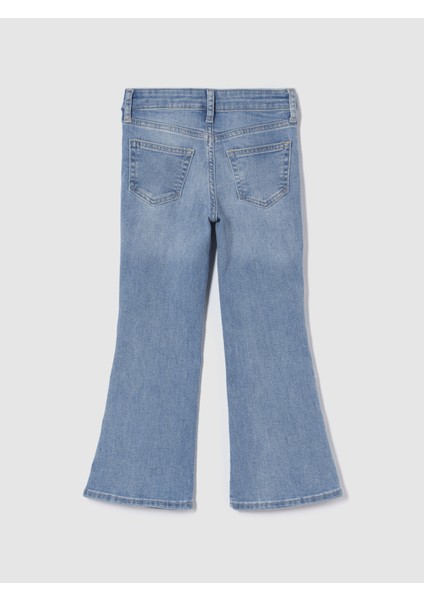 Kız Çocuk Mavi High Rise '70S Flare Jean Pantolon