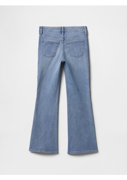 Kız Çocuk Mavi High Rise '70S Flare Jean Pantolon
