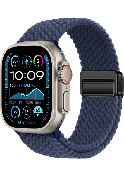 Apple Watch 38MM Yumuşak Dokuluörgü Tasarımlı Hasır Kordon Strap Kayış